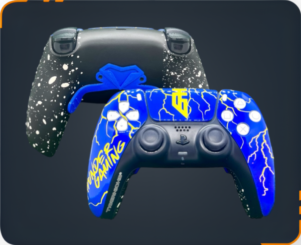 Mando PS5 Thunder Gaming exclusivo para los jugadores del club, frontal y trasera