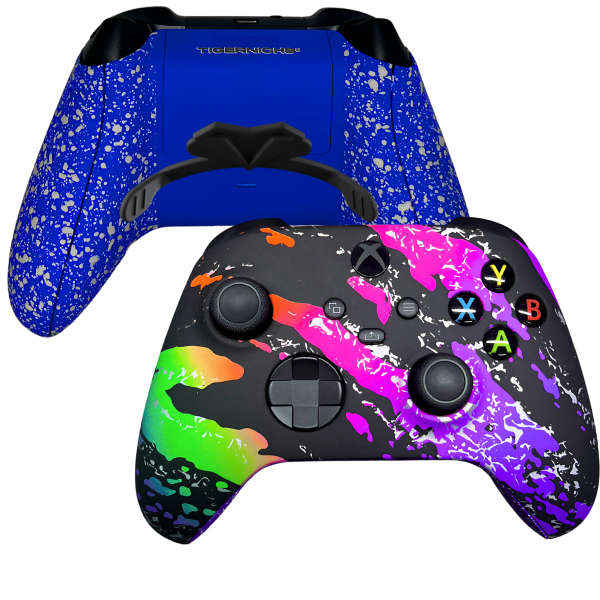 Black Multicolour Custom Xbox Controller