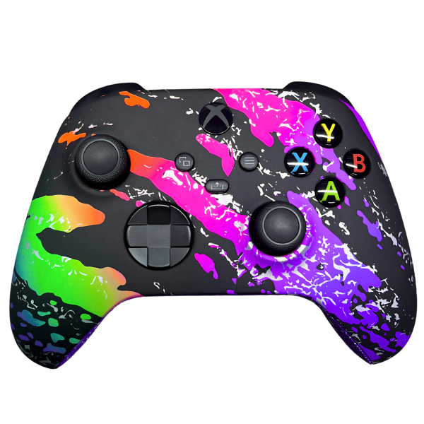 Black Multicolour Custom Xbox Controller