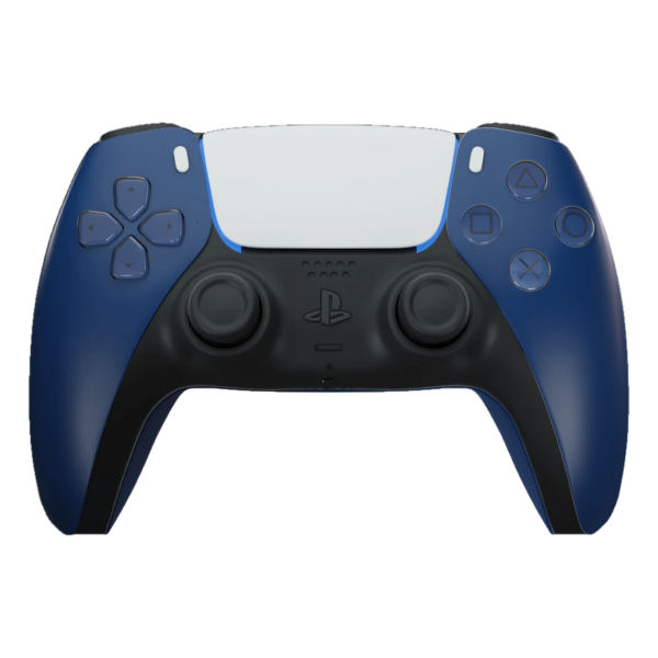 Manette PS5 bleue, vue de face