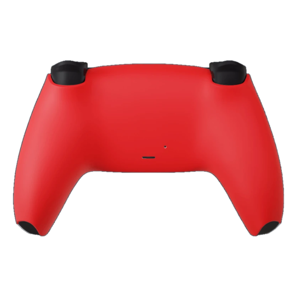 Manette PS5 rouge, vue de dos