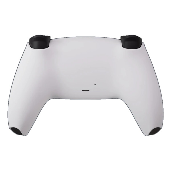 Manette PS5 rose et blanche personnalisée, vue de dos