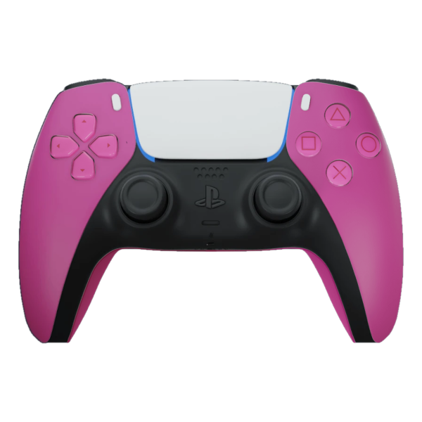 Controller PS5 rosa personalizzato, vista frontale
